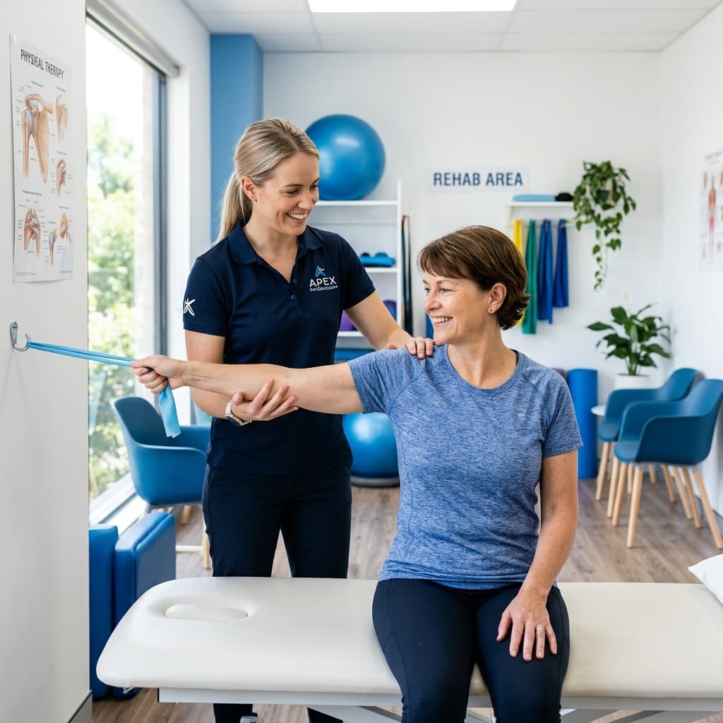 Physiotherapy treatment session at Physio Cure
